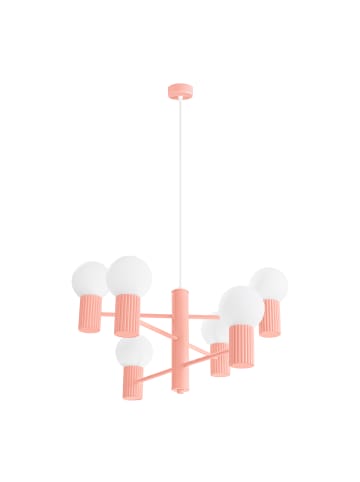 Nice Lamps Kronleuchter ORBITAL 6 pink H 230 cm
