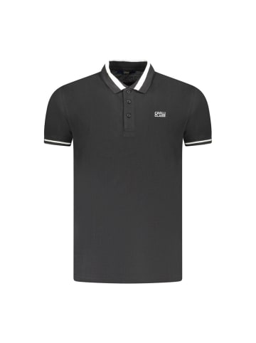 cavalli CLASS Schwarzes Baumwoll-Polohemd