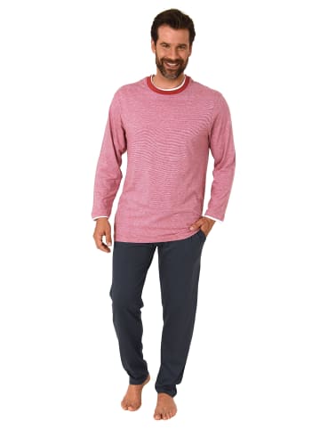 NORMANN langarm Schlafanzug Pyjama - 78024 in rot