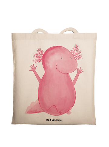 Mr. & Mrs. Panda Tragetasche Axolotl Hurra ohne Spruch in Creme