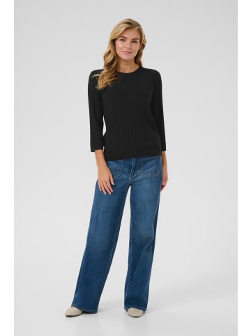 Kaffe Strickpullover KAlizza in Black Deep