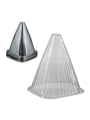 relaxdays 32 x Pflanzenhut in Grau - (B)19 x (H)22 x (T)19 cm