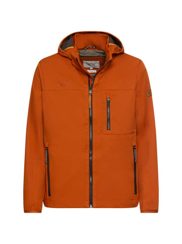 Camel Active Softshelljacke mit abnehmbarer Kapuze in Zimt