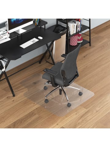 HOMCOM Bodenschutzmatte-90L x 120B x 1,5H cm-Transparent