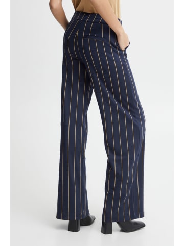 ICHI Stoffhose IHRUTI WIDE PA12  - 20118126  Elegante Stoffhose mit ausgestelltem Bein in nachtblau
