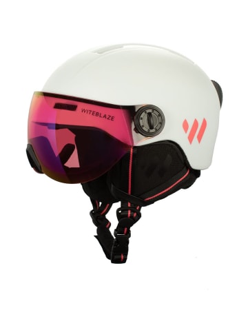 WITEBLAZE Skihelm mit Visier in weiss