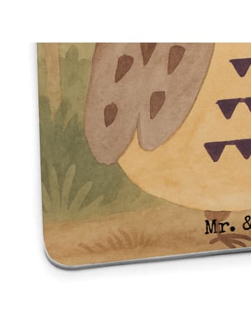 Mr. & Mrs. Panda Tassenuntersetzer Eule Federschmuck Design mit ... in Weiß