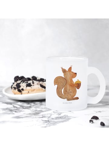 Mr. & Mrs. Panda Teetasse Eichhörnchen Weihnachtszeit ohne Spruch in Transparent