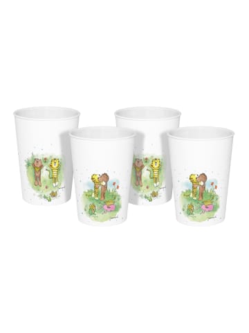 Geda Labels Trinkbecher Janosch kids 4er Set in Weiß - 330ml