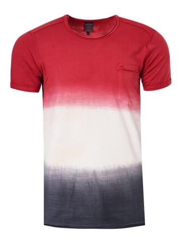 Rusty Neal Rundhals Batik T-Shirt in Bordo