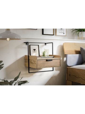 FineBuy Nachttisch in Beige / Mango / 44x35x45