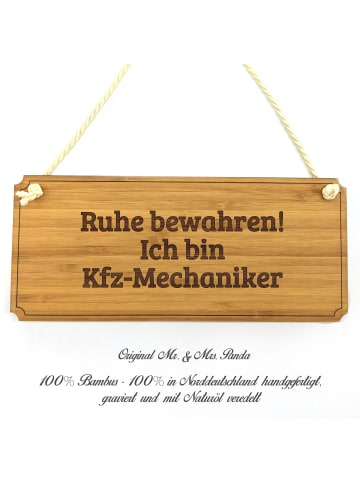 Mr. & Mrs. Panda Wegweiser Kfz-Mechaniker mit Spruch in Keine Angabe
