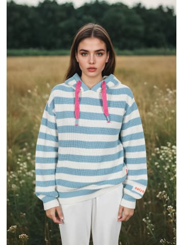 Salzhaut Hoodie VELOZIPEE in Breeze-Offwhite