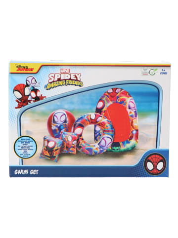 MARVEL Spider-Man Schwimmset mit Boot für Kinder 4-teiliges Set