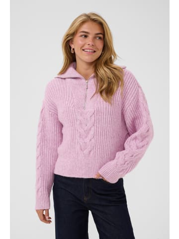 SAINT TROPEZ Strickpullover TalmaSZ Gerade Passform in Mauve Mist Melange