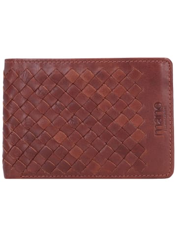 mano Don Luca Geldbörse Leder 12 cm in cognac