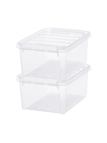 SmartStore 2er-Set Aufbewahrungsbox Classic Transparent 8L