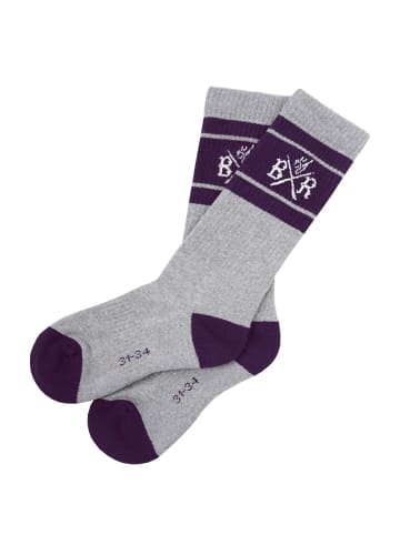 Band of Rascals Socken " Sport " in grey-dark-purple