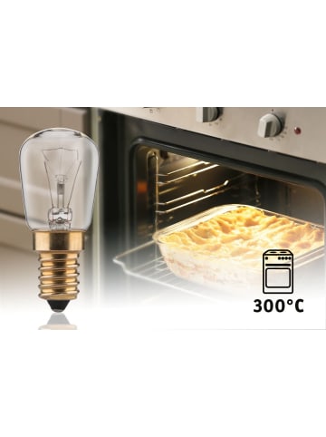 paulmann Birnenlampe Backofen 40W E14 230V 300° klar G