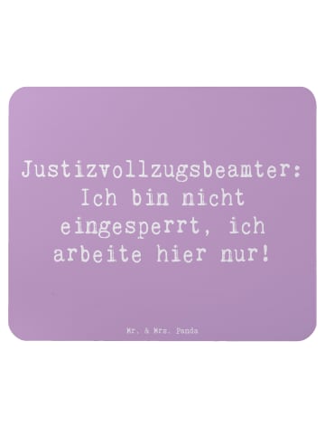 Mr. & Mrs. Panda Mauspad Spruch Justizvollzugsbeamter mit Spruch in Lavendeltraum