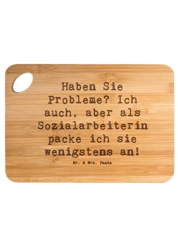 Mr. & Mrs. Panda Brett Spruch Sozialarbeiterin Probleme mit Spruch in Braun