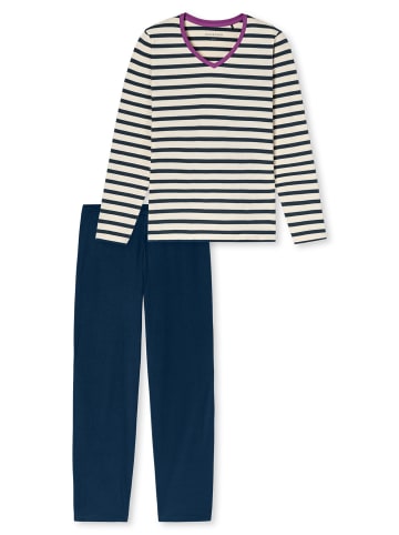 Schiesser Schlafanzug Casual Essentials in seasalt