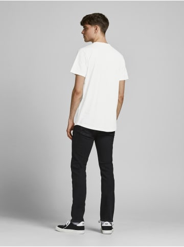 Jack & Jones Basic T-Shirt Rundhals Kurzarm JJEBASHER in Weiß