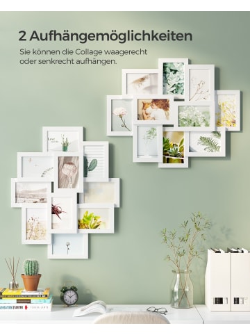 SONGMICS Bilderrahmen-Set Kavi in weiß - (B)49.3 x (H)3.6 x (T)60 cm