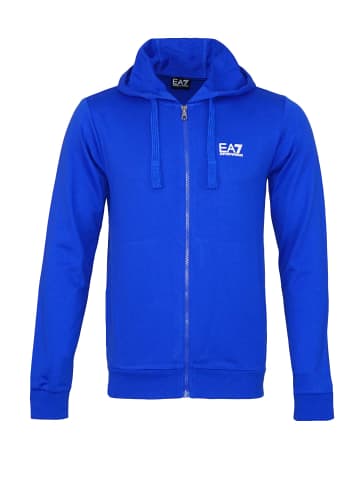 EA7 EA7 Jacke FELPA Trainingsjacke mit Kapuze in blau