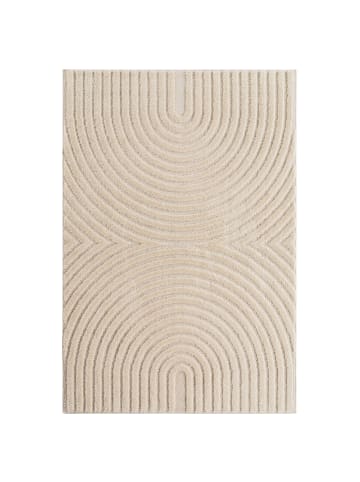 Kurzflor Teppich Art 1122 Läufer in Creme