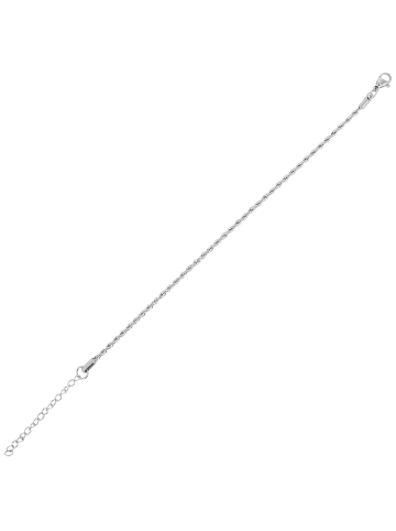 Adeliás Damen Armband aus Edelstahl 19 cm in silber