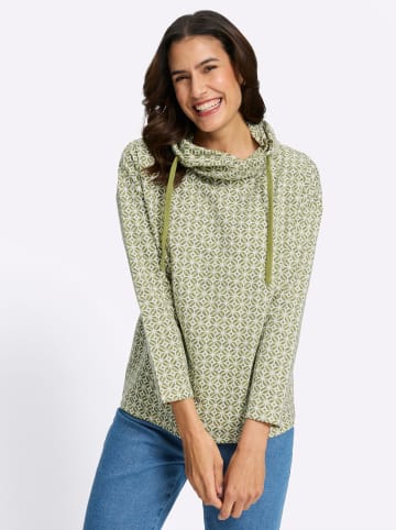 WITT WEIDEN Sweatshirt in ecru-schilf-bedruckt