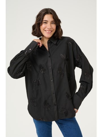 Kaffe Langarm - Hemd KAelsa Loose fit in Black Deep