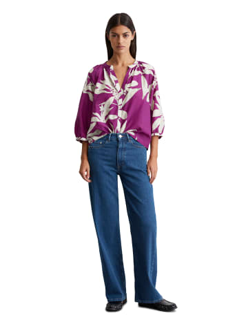 Marc O'Polo Print-Bluse regular in multi/fresh berry