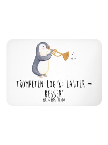 Mr. & Mrs. Panda Magnet Trompeten Weisheit mit Spruch in Weiß