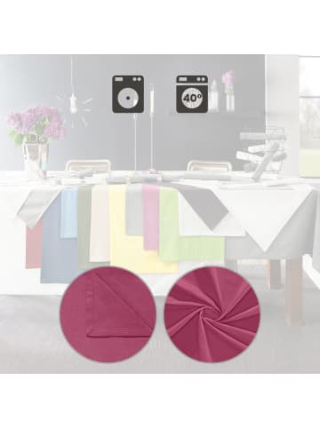 REDBEST Baumwolle Tischdecke Seattle in beere