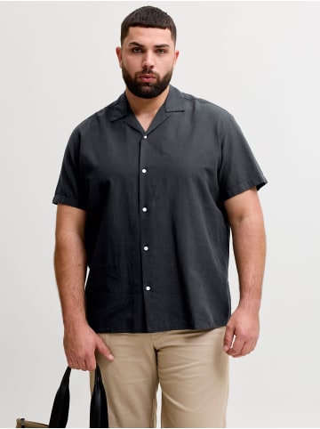 JACK & JONES PLUS Popelin Hemd in Black