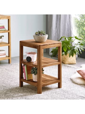 home24 home24 Regal (1er Set) - Eiche - Massivholz Eiche geölt - 40.0 x 60.0 x 40.0 cm in Eiche