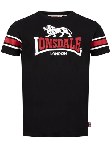 Lonsdale T-Shirt "Hempriggs" in Schwarz