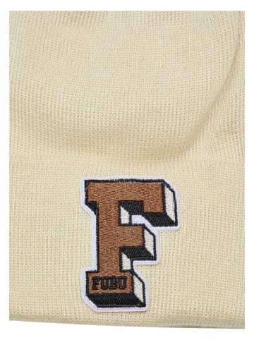 FUBU FUBU Accessoires FA224-001-2 COLLEGE BEANIE CREME/BROWN in creme/brown