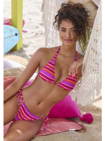 s.Oliver Triangel-Bikini-Top in pink bedruckt