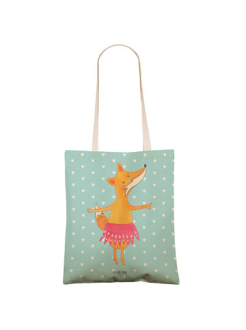 Mr. & Mrs. Panda Tasche Fuchs Ballerina ohne Spruch in Türkis Pastell