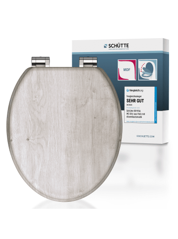 Franz Joseph Schütte MDF WC-Sitz LIGHT WOOD, mit Absenkautomatik