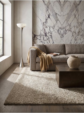 KADIMA DESIGN Shaggy-Teppich Kuschelig LYNE Weich Wohnzimmer in Beige