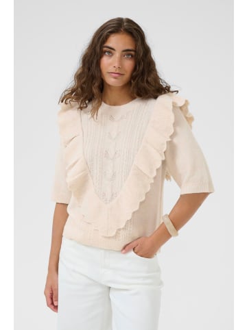 CULTURE Strickpullover CUbenni Feminine in Whitecap Melange