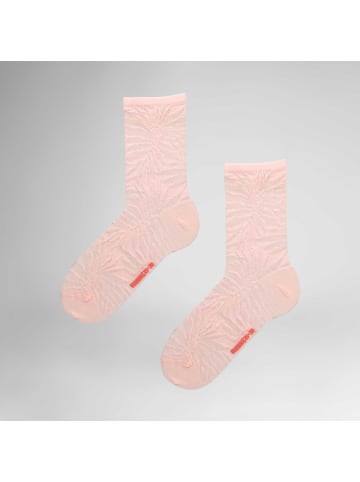 Hudson Socken Palm in Milkshake pink
