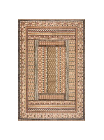 KADIMA DESIGN Teppich Kurzflor Ethno Muster, Orientalisch, Wohnzimmer in Terrakotta