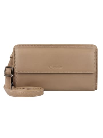 Esquire Peru Handytasche Leder 19 cm in taupe