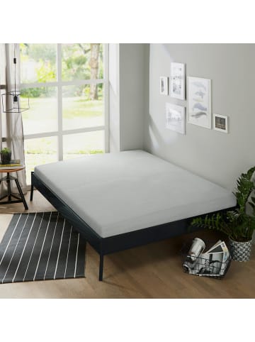 Erwin Müller Frottee Spannbettlaken Erding in silber