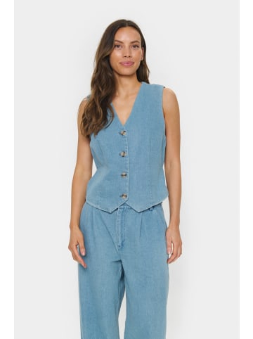 SAINT TROPEZ Weste JaclynSZ Fitted in Smoke Blue